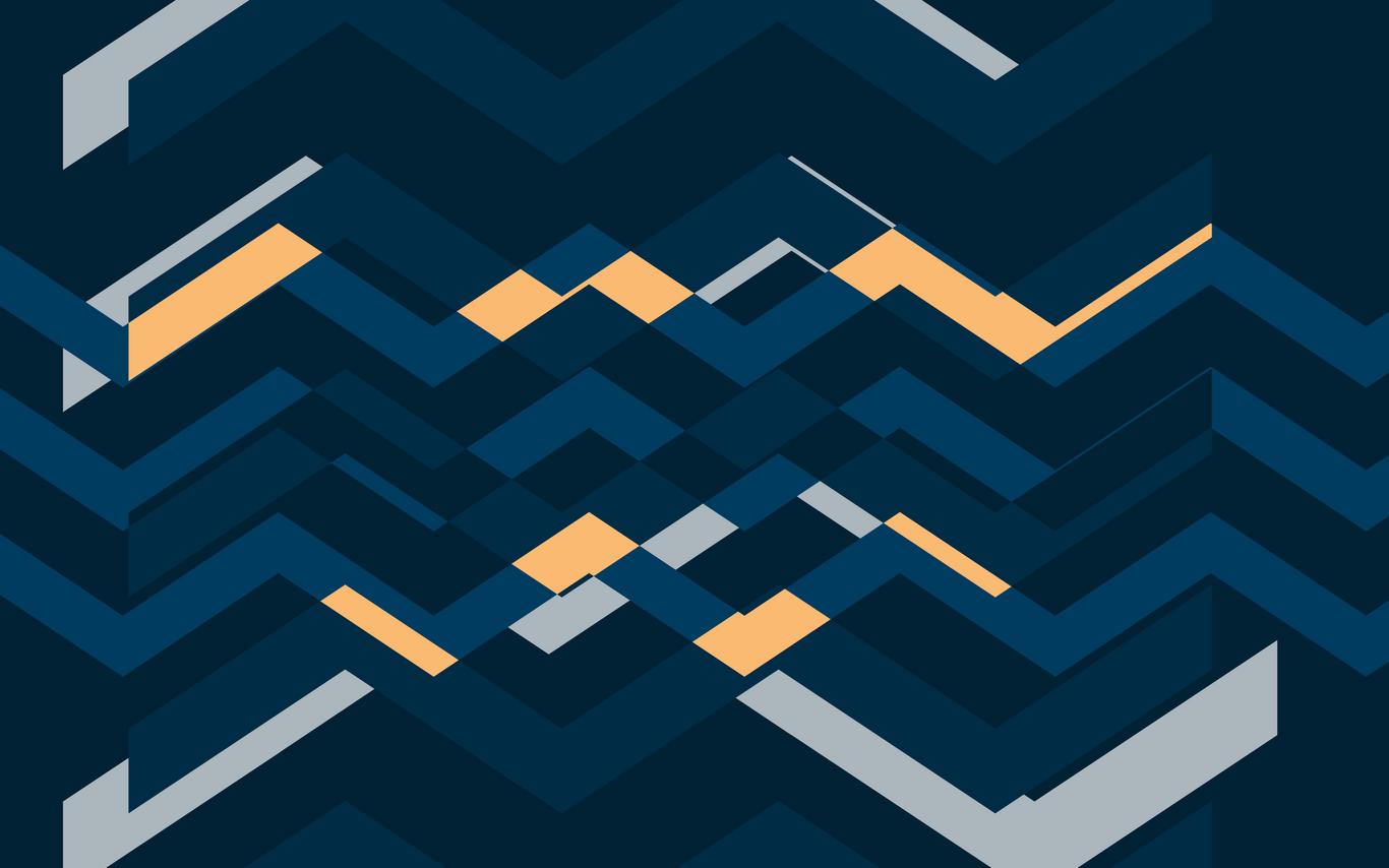 Blue header with blue and grey and yellow-orange lines